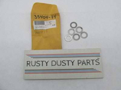 Lot of 6 Harley-Davidson Genuine NOS Shift Lever Shaft Shim Washers 35