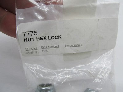 Lot of 5 Harley-Davidson Genuine OEM NOS Lock Hex Nuts 7775