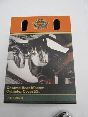 Harley Genuine OEM NOS Touring Rear Master Cylinder Cover Kit, Chrome