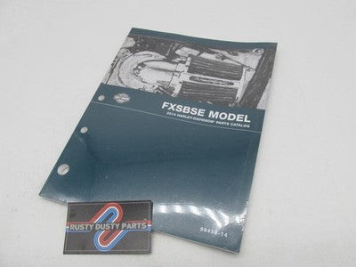 Harley Davidson Official Factory 2014 FXSBSE Models Parts Catalog 9945