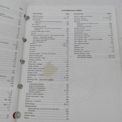Harley Davidson Official Factory 2006 Softail Models Parts Catalog 994