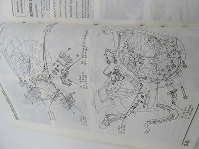 Honda Official Factory 1986-87 TR200 FATCAT Motorcycle Service Manual