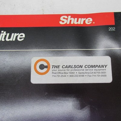 Lot of 6 Vintage Shure OEM Industrial Shop Furniture + Fixtures Catalo