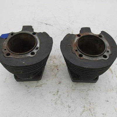 Harley Davidson Pair of Ironhead Sportster Cylinder Jugs Stock Bore 3.