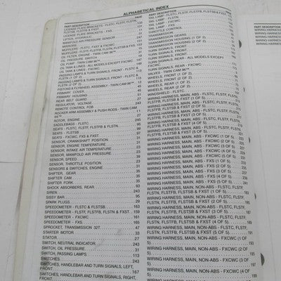 Harley Davidson Official Factory 2011 Softail Models Parts Catalog 994