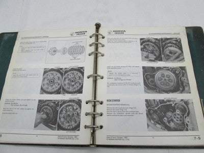 Honda Official Factory 1982-1983 CR250R Shop Service Manual Book