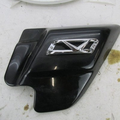 Pair of Harley-Davidson Genuine OEM Chrome Black Side Covers V Trim To