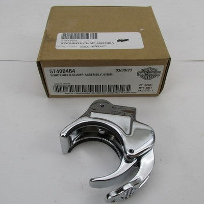 Harley-Davidson OEM NOS 41mm Quick-Release Windshield Fork Clamp Chrom