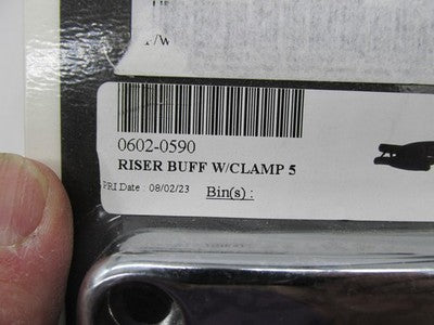 Drag Specialties NOS Harley 5.5" Handlebar Riser w/ Top Clamp Kit 0602
