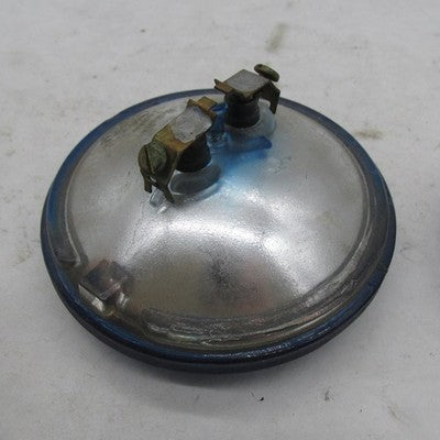 Pair of Wagner VTG 4-1/2" PAR36 Sealed Beam Police Spot Lamps Blue 12V