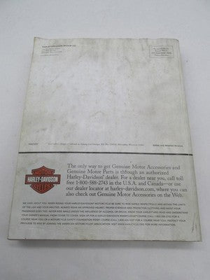 Harley Davidson Genuine 2007 Motor Parts and Accessories Reference Gui