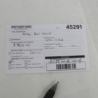 Harley-Davidson OEM NIB 01-17 Dyna Rear Shock Assembly Chrome 54615-01