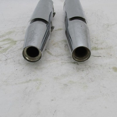 Pair of Harley OEM 05-06 Softail FLSTN Chrome Mufflers 65357-05 65358-