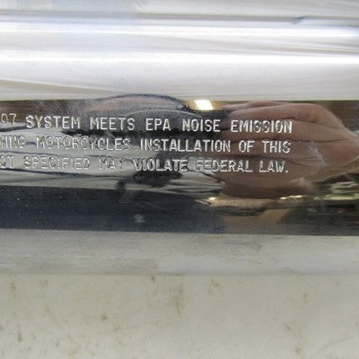 Pair of Harley OEM Chrome Mufflers FLHX FLHT FLT 07-08 Touring 65592-0