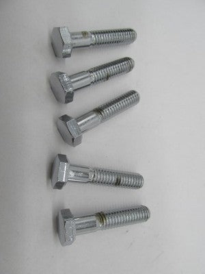 QTY 5 Harley-Davidson NOS 5/16"-18 x 1-1/2" Hex Head Bolts, Chrome 941