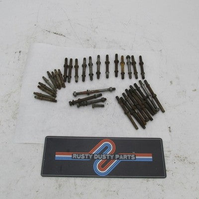 Large Lot of Vintage Triumph BSA OEM Engine Bolt Cylinder Head & Stato