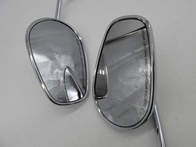 Pair of Harley-Davidson Genuine Chrome Stock Teardrop Short Stem Side