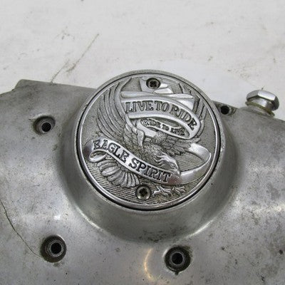 Harley OEM Right Side Cam Gearcase Cover w/ Eagle Spirit Insert & Bolt