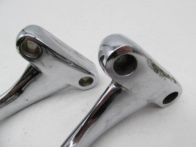 Harley-Davidson OEM Footpeg Brackets w/ Folding Pegs Chrome Bolt-On Pa