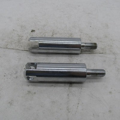Pair of Chrome Footpeg 3.75" Extension Adapter Clevis Male Mounts for