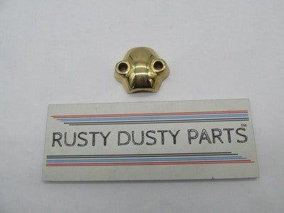 Harley-Davidson Polished Gold Front Axle Lower Clamp Cover Fork Cover
