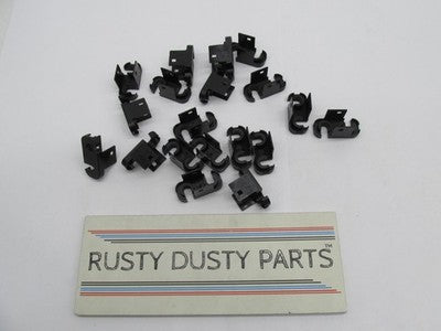 QTY 19 Harley NOS Secondary Lock, 2-Way Female Connector Clips, Black
