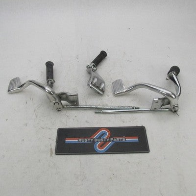 Harley Davidson OEM Chrome Mid Control Footpegs Kit 91-05 DYNA 33693-0