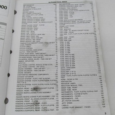 Harley Davidson Official Factory 2011 Softail Models Parts Catalog 994