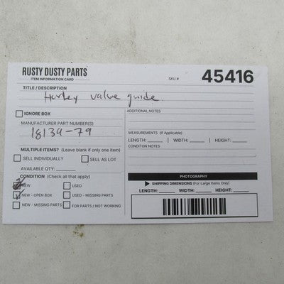 Harley-Davidson OEM NOS +.008" Oversize Valve Guide 18139-79