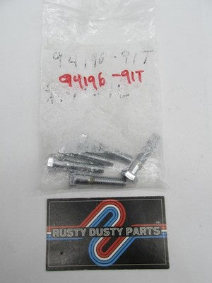 QTY 5 Harley-Davidson NOS 5/16"-18 x 1-1/2" Hex Head Bolts, Chrome 941