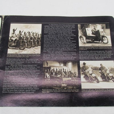 Vintage Harley Davidson 1981 AMF Police Motorcycles Brochure