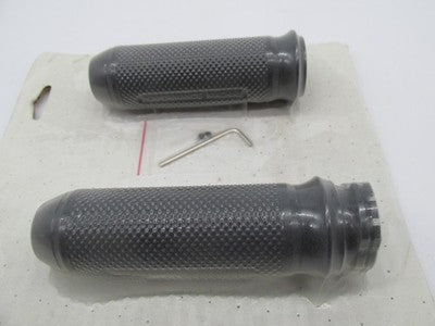 Performance Machine NOS Handlebar Grip Set Black Elite Cable 0063-2027