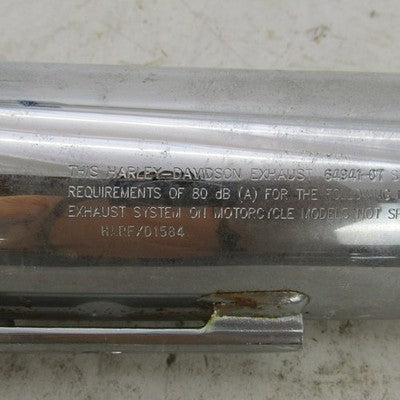 Harley Davidson OEM Chrome Exhaust Muffler Slip-Ons DYNA 64941-07