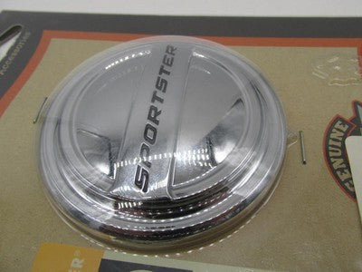 Harley-Davidson Genuine NOS Adhesive Chrome Fuel Cap Cover Medallion 9