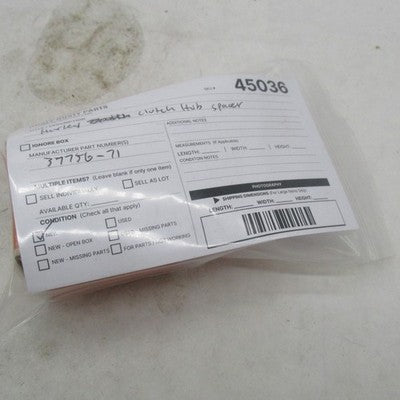 Harley-Davidson OEM NOS 57-70 XL Short Clutch Hub Spacer 37756-57