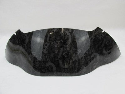 Harley-Davidson 1999-08 Smoked Fairing Windshield w/ Skull Graphics T1