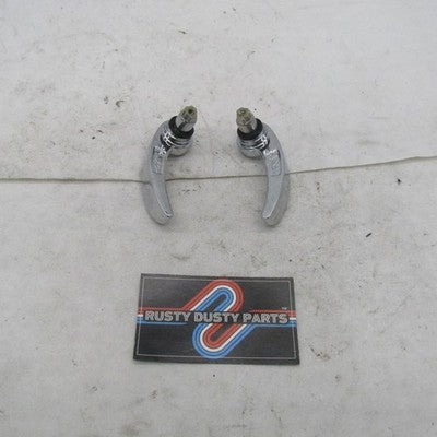 Pair of Harley OEM 14-23 Touring Chrome Saddlebag Latches 90200902 902