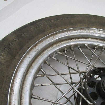 Harley Genuine 16"x3" Rear 40 Spoke Wheel Hub Rim w/ Dunlop D402 Tire
