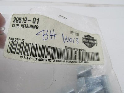Lot of 6 Harley-Davidson Genuine OEM M8 V-Rod Retaining Clips 29519-01