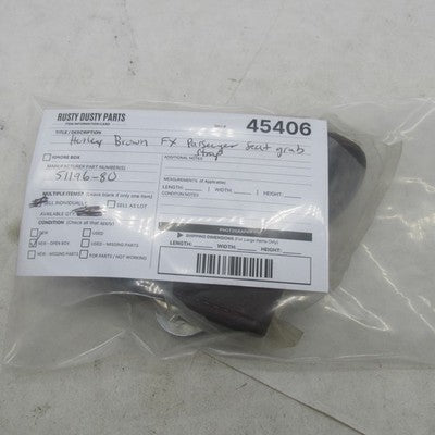 Harley-Davidson OEM NOS Brown Vinyl Passenger Grab Strap 51196-80