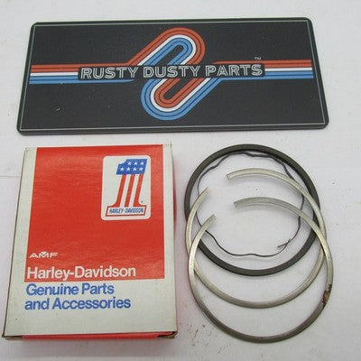Harley OEM NOS Panhead Shovelhead Standard Piston Ring Set 22325-55