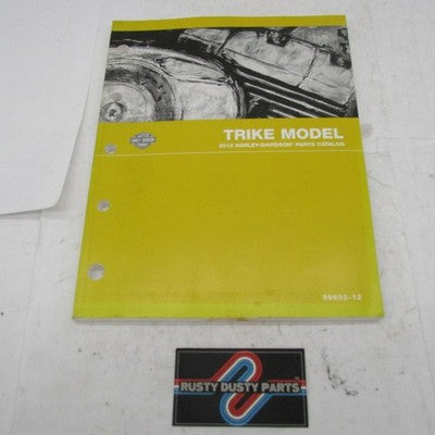Harley Davidson Genuine 2012 Trike Model Parts Catalog Factory Manual