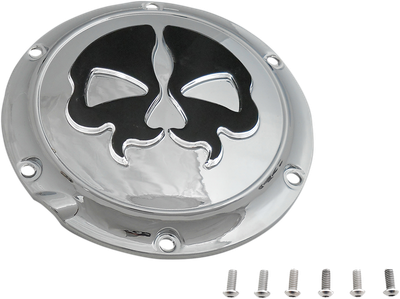 Drag Specialties Split Skull Derby Cover Chrome 1107-0550