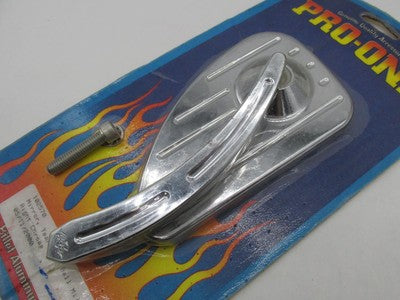 Pro-One Harley Chrome Teardrop Ball Milled Right Mirror with Stem 1025