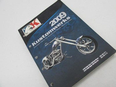 Kustomwerks 2009 Harley Davidson Motorcycle Parts Accessories Catalog Book