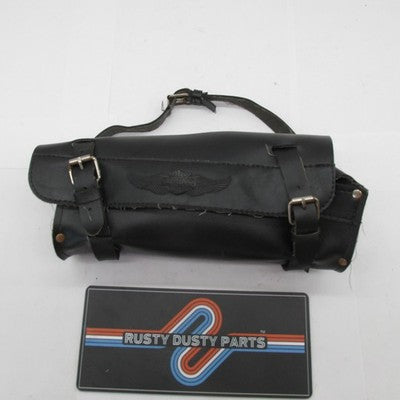 Harley Genuine Embossed Leather Handlebar/Fork Tool Bag 11" Pouch 9174