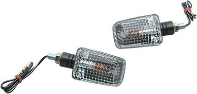 K & S Universal Mini-Stalk Marker Lights Mini Black with Clear Lens 25