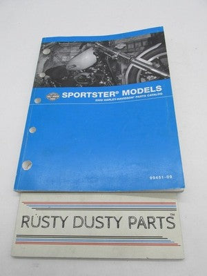 Harley Davidson Official Factory 2009 Sportster Models Parts Catalog 99451-09