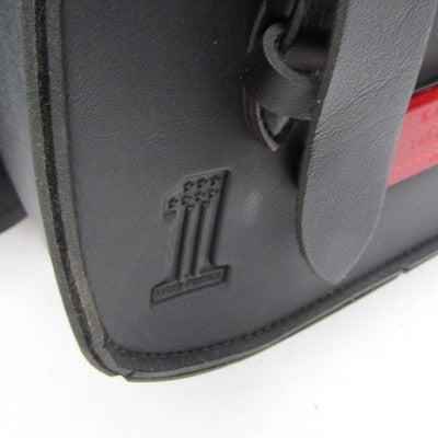 Pair of Genuine Harley OEM #1 Logo Black Compact Throw-Over Saddlebags