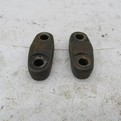 Pair of Vintage Triumph BSA OEM 7/8" Handlebar Top Mounts Mounting P C